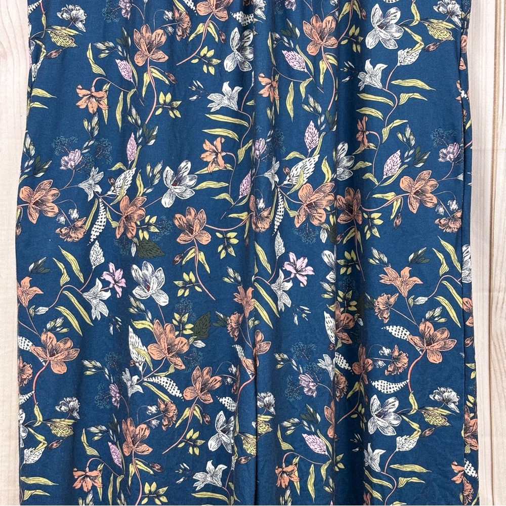 Anrabess Jumpsuit Boho Loose Casual Summer Style Loose Fit Relaxed Blue Size XL - Picture 8 of 16